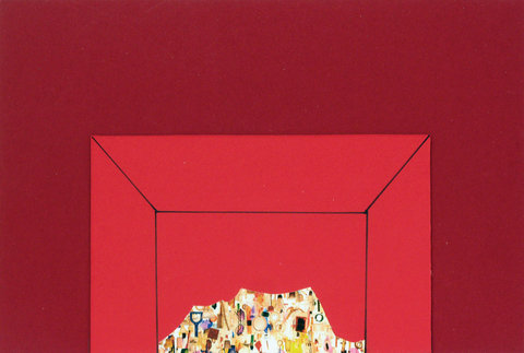 Insula, colaj, tehnica mixta, 20x30, 2014